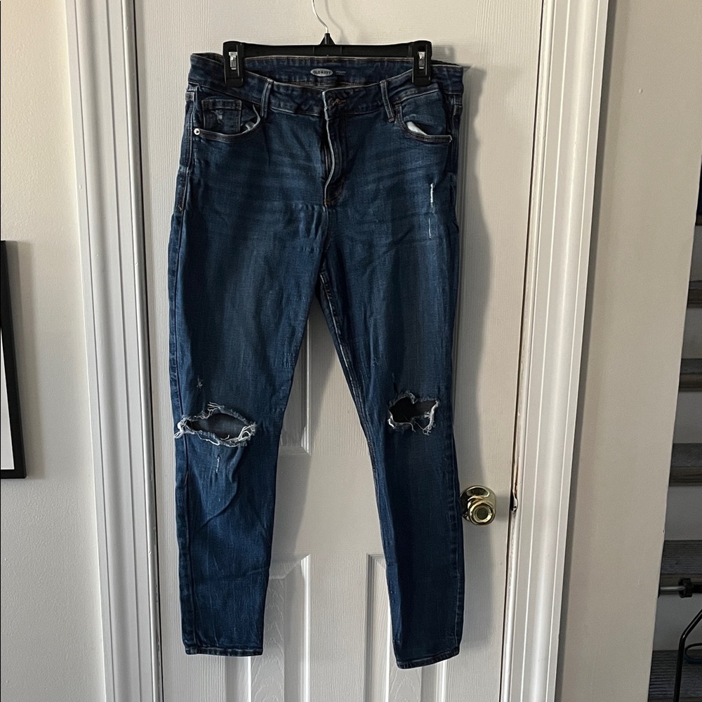 Old Navy Women's Skinny Jeans - Dark Blue